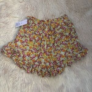 Wild Fable Floral Women's Shorts - Yellow and Pink